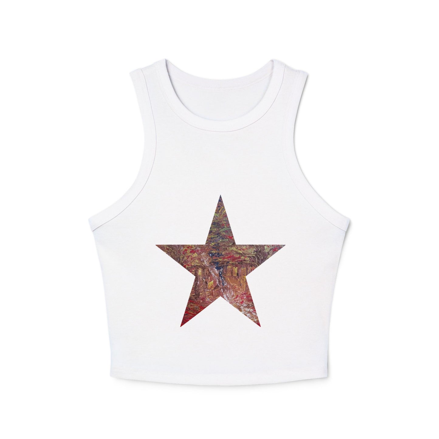 Starry Vibes Women's Micro Rib Racer Tank Top