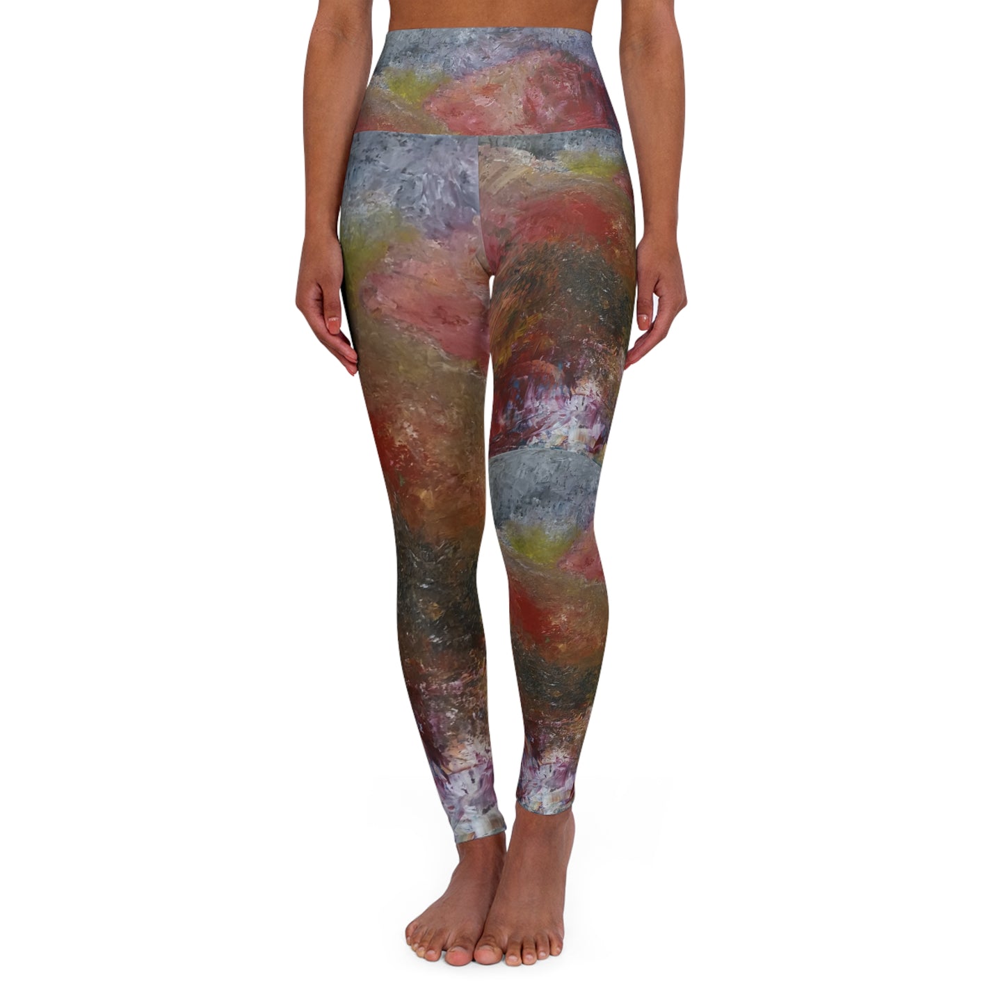 Artistic High Waisted Yoga Leggings | Comfortable & Stylish Activewear