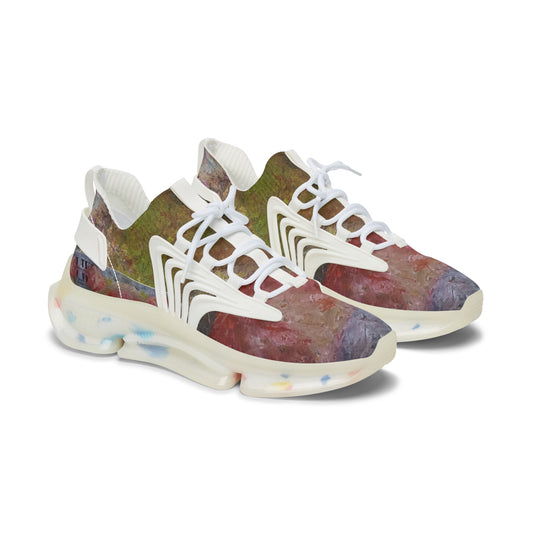 Artistic Women's Mesh Sneakers - Colorful Casual Style for Everyday Wear