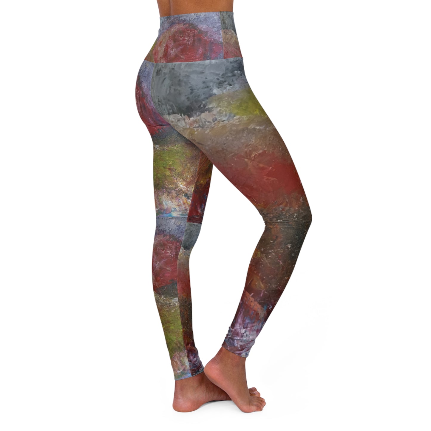 Artistic High Waisted Yoga Leggings | Comfortable & Stylish Activewear