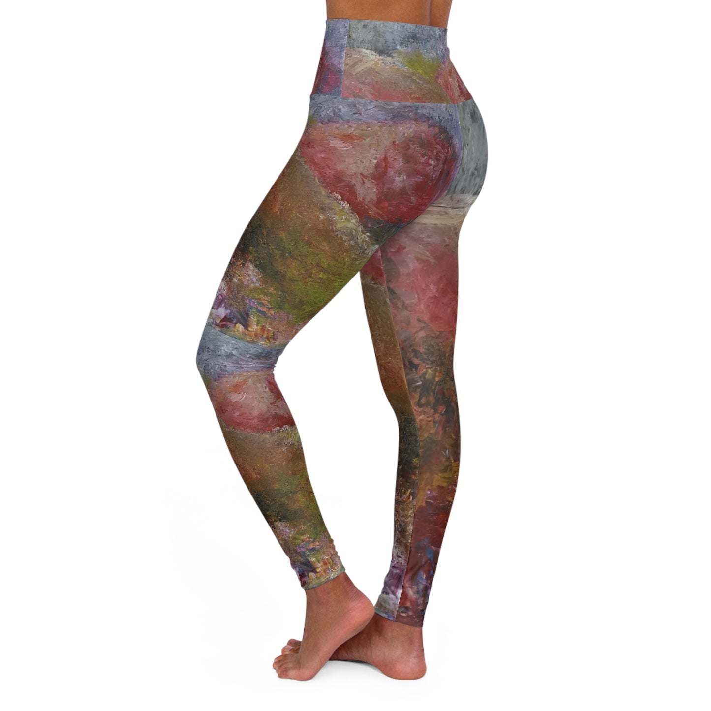 Artistic High Waisted Yoga Leggings | Comfortable & Stylish Activewear